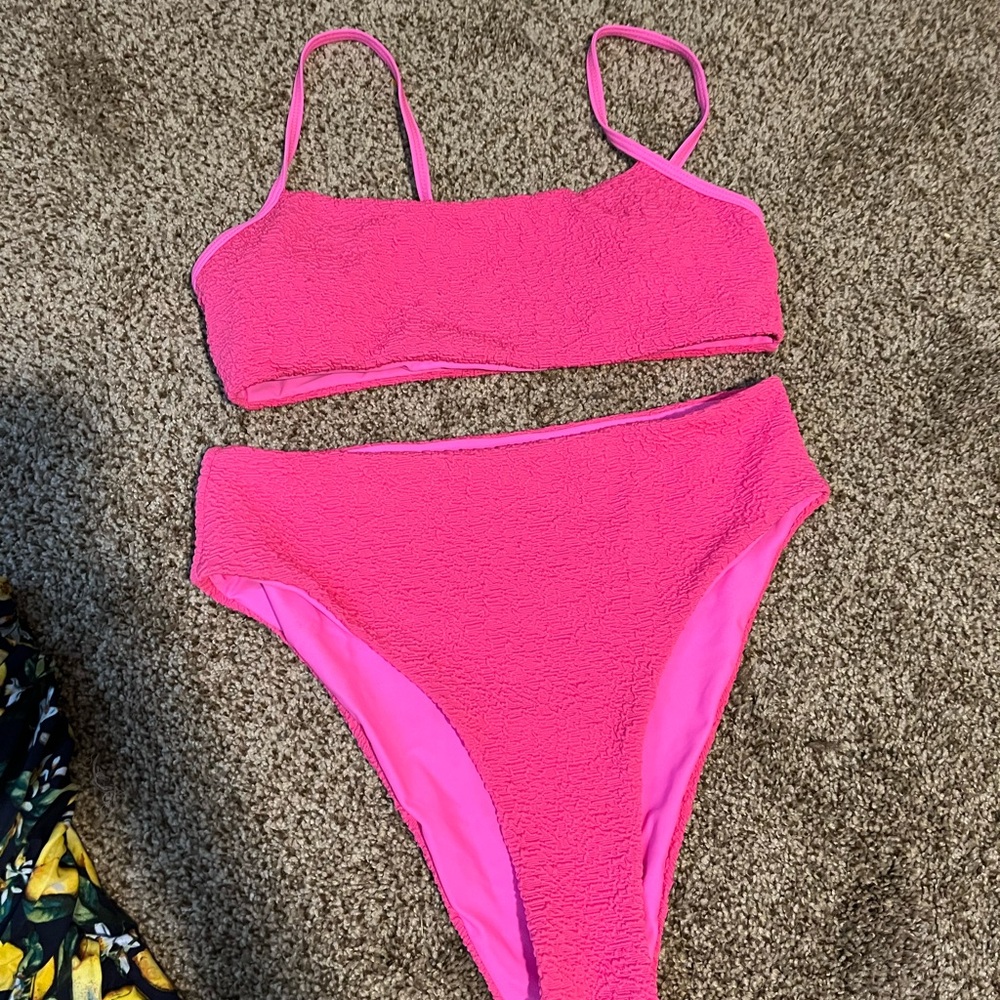 High waisted swim suit